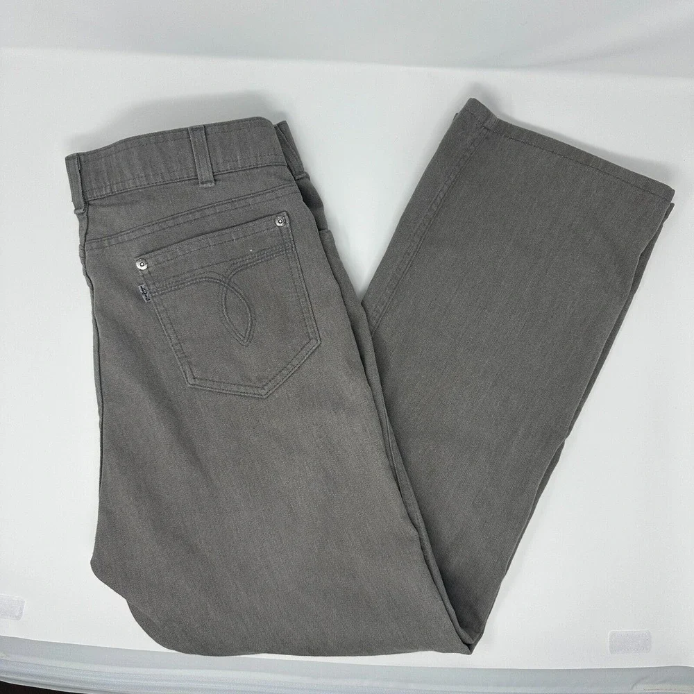 Vintage Men's 1989 Levi's 415 Jeans Gray Straight Leg Size 34x29 (Measure 34x27)